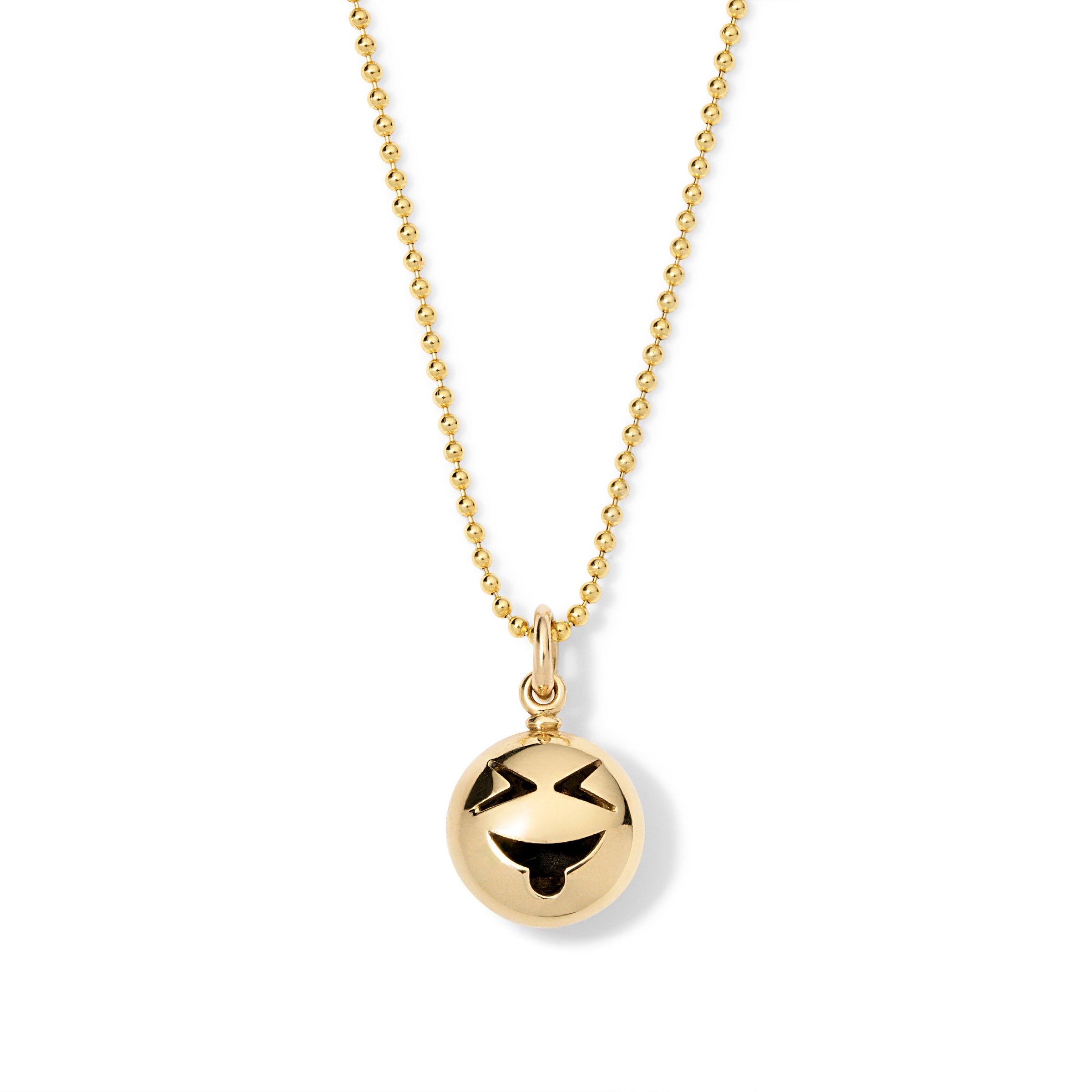 Mini Gold Squinty Eye Pendant