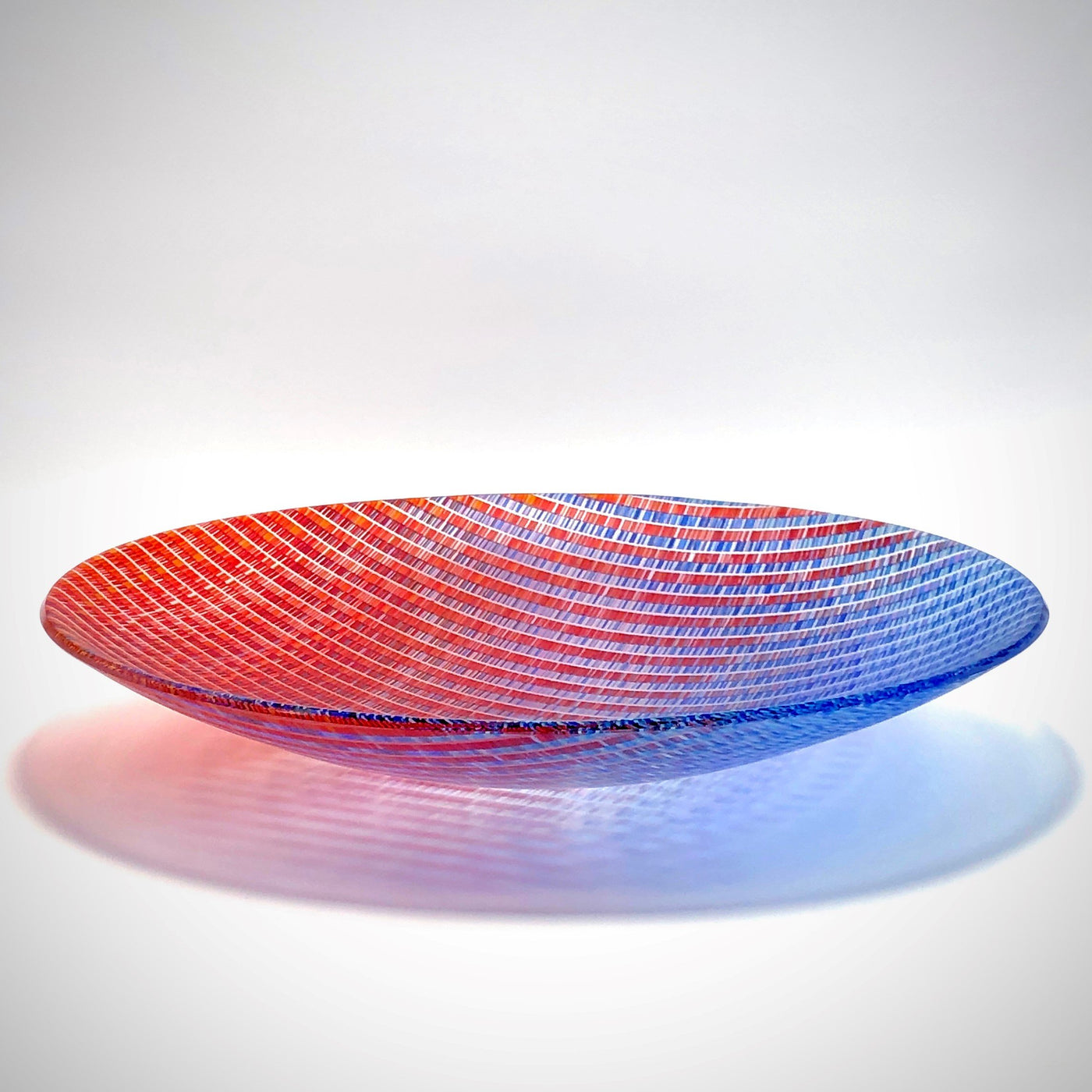 Red-Blue Deep Tapestry Bowl