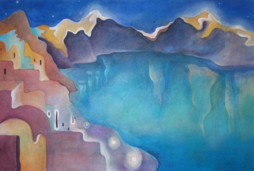 Reflections, Oia Night