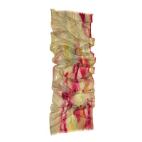 Pink Sunrise Ombre- Hand-painted Cashmere blended scarf