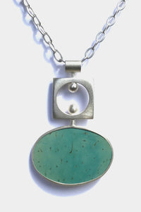 Green with link chain