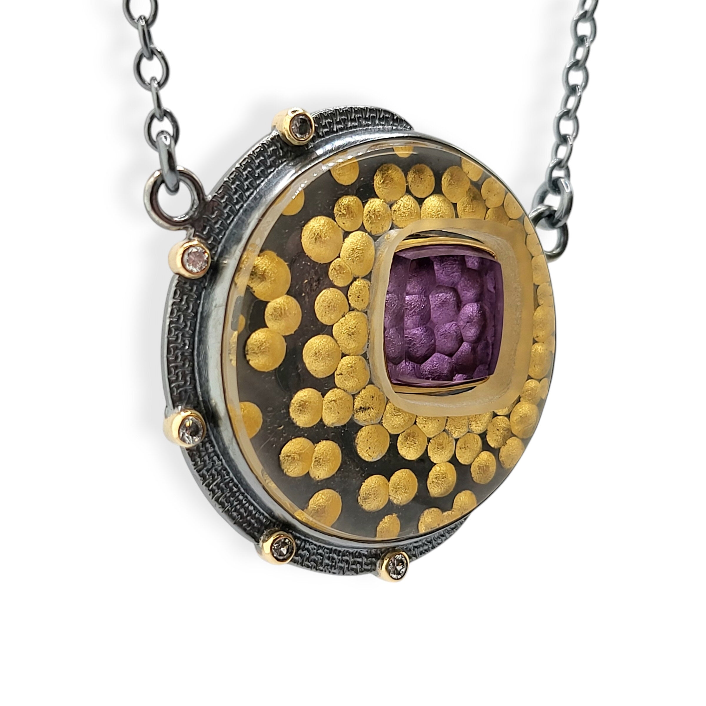 Purple Burst Necklace