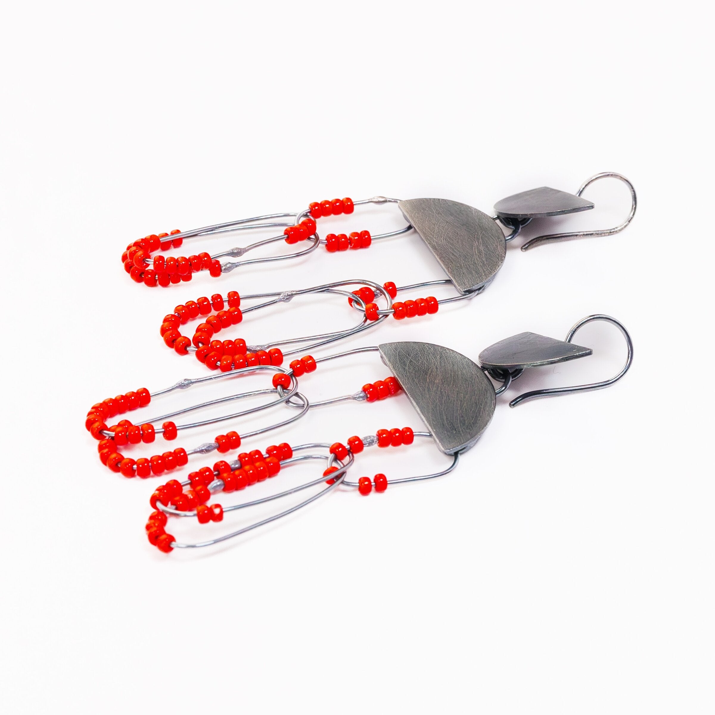 Double Hemispehere Drop Constellation Earrings