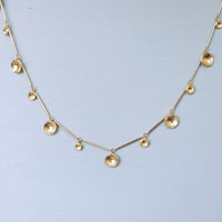 18k Vermeil Carved Cup Necklace