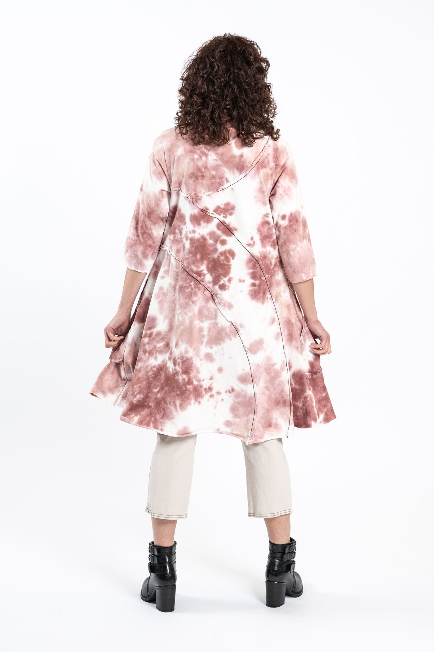 White with Pink Splattered