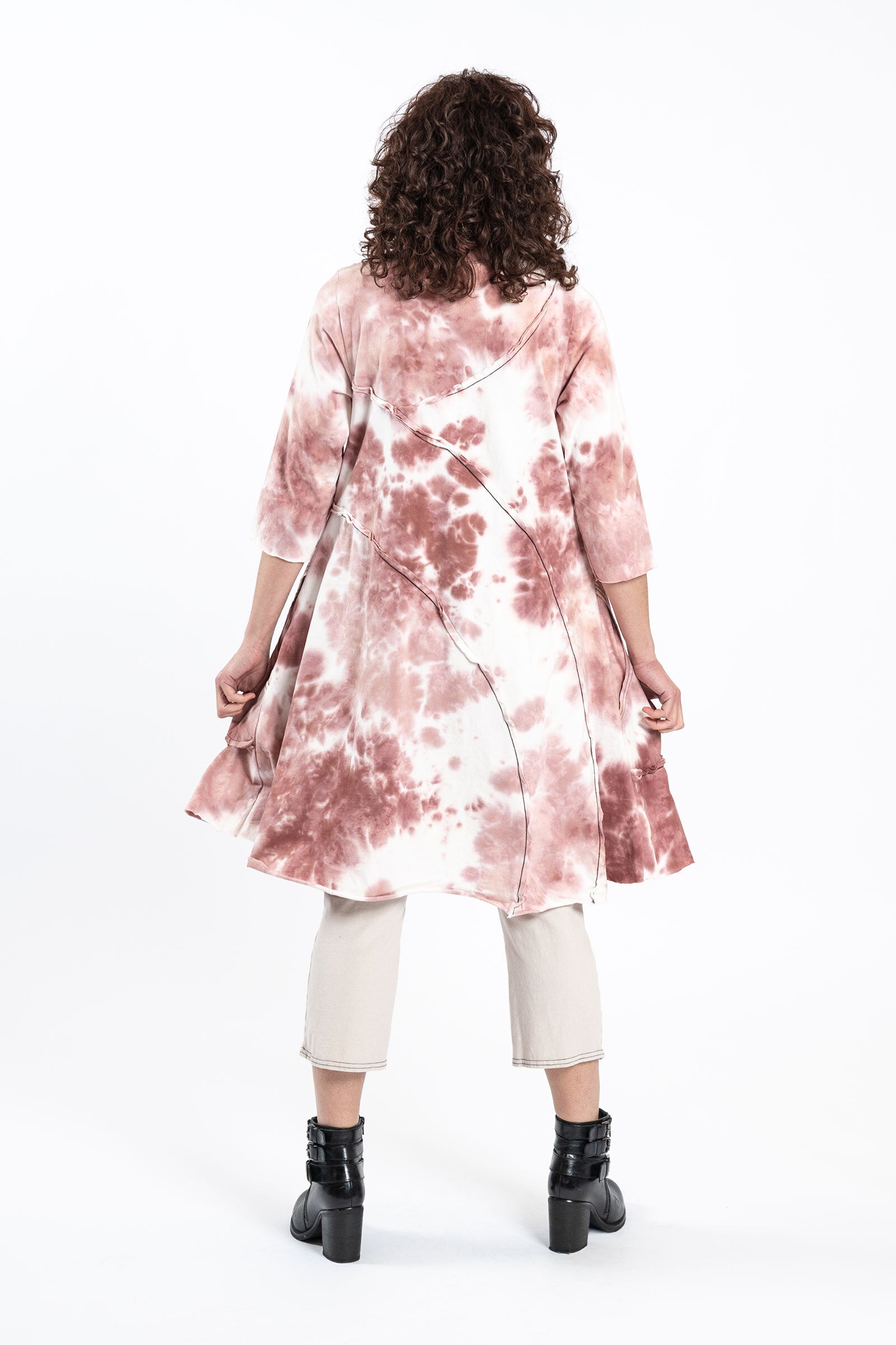 White with Pink Splattered