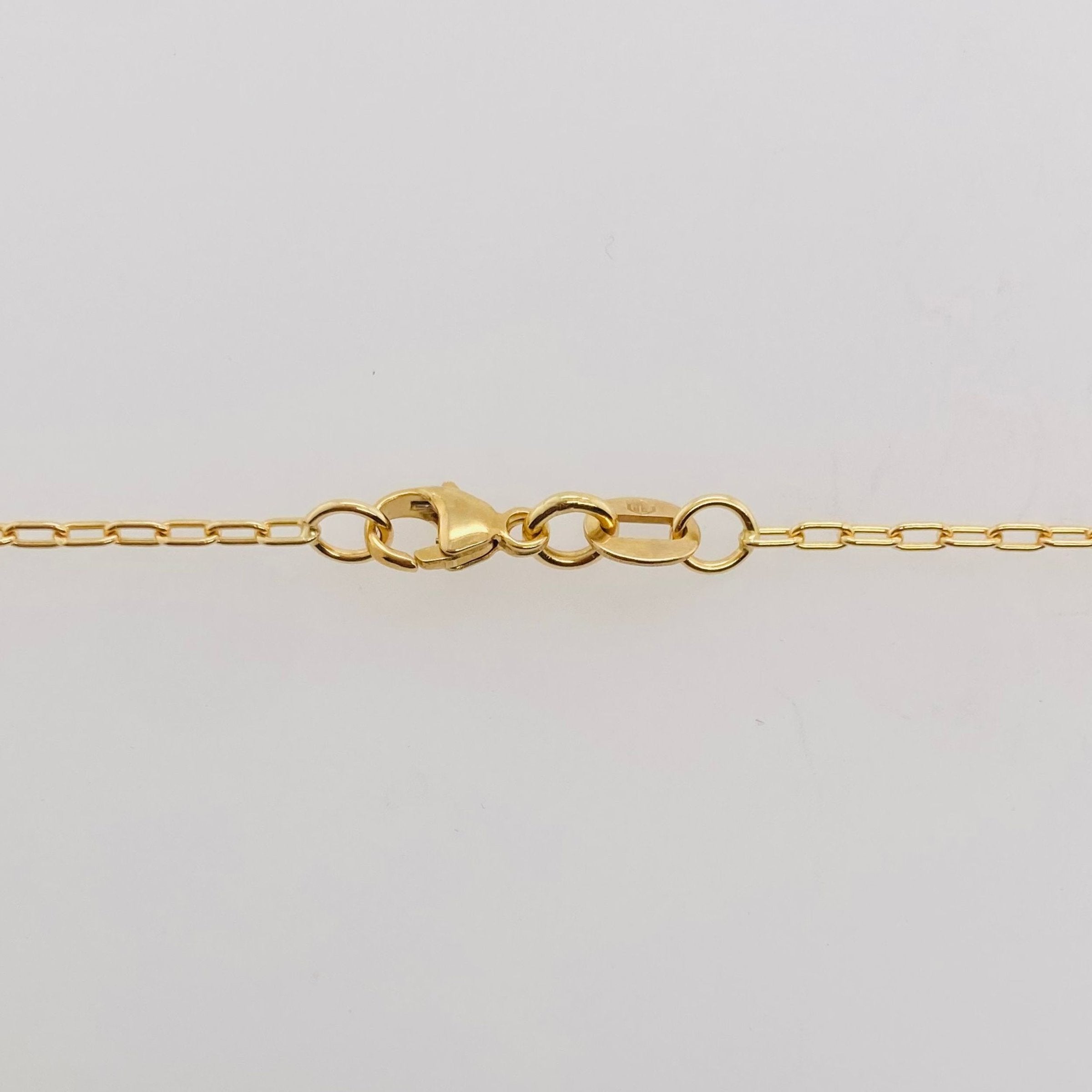 Bamboo Circle Diamond Pendant Necklace