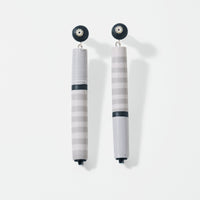 Creamy Summer Tubular Drop Earrings