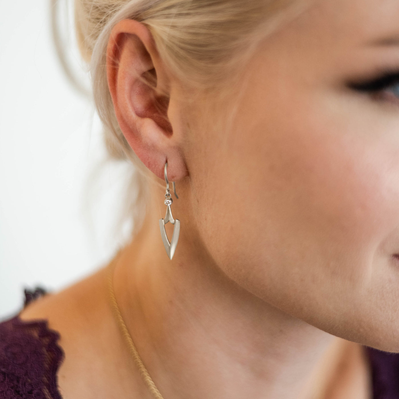 Elongated Warrior Earrings