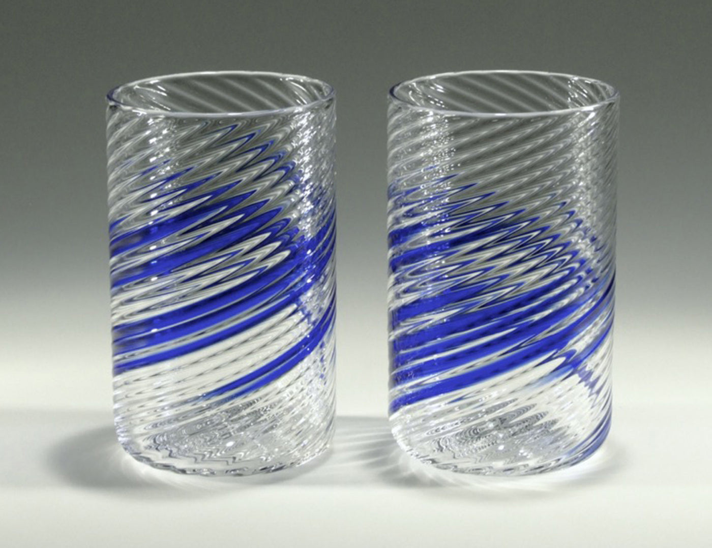 Blue Stripe Tumblers