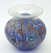 Cobalt Calypso Puffer Vase