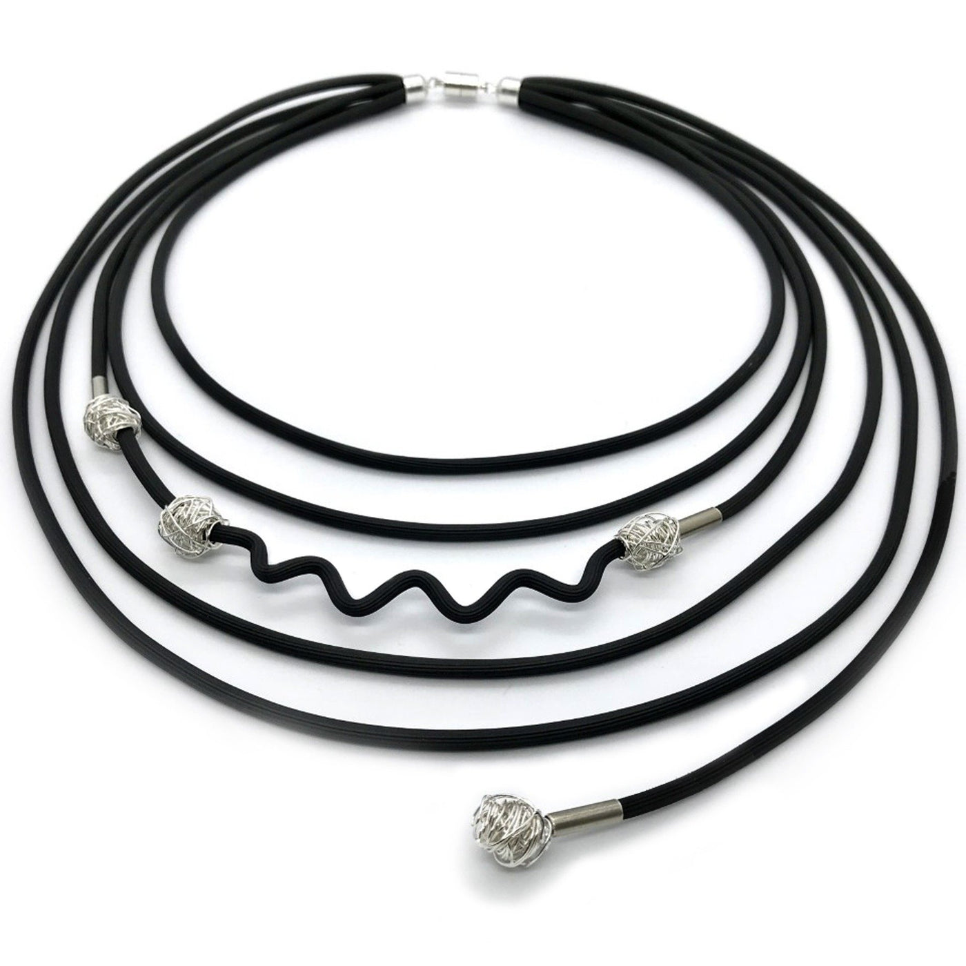 Little Silver Knots Necklace