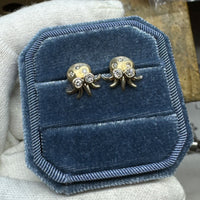 Gold Baby Octopus Earrings