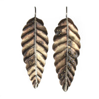 Insect Eggs on Elm Leaf Earrings