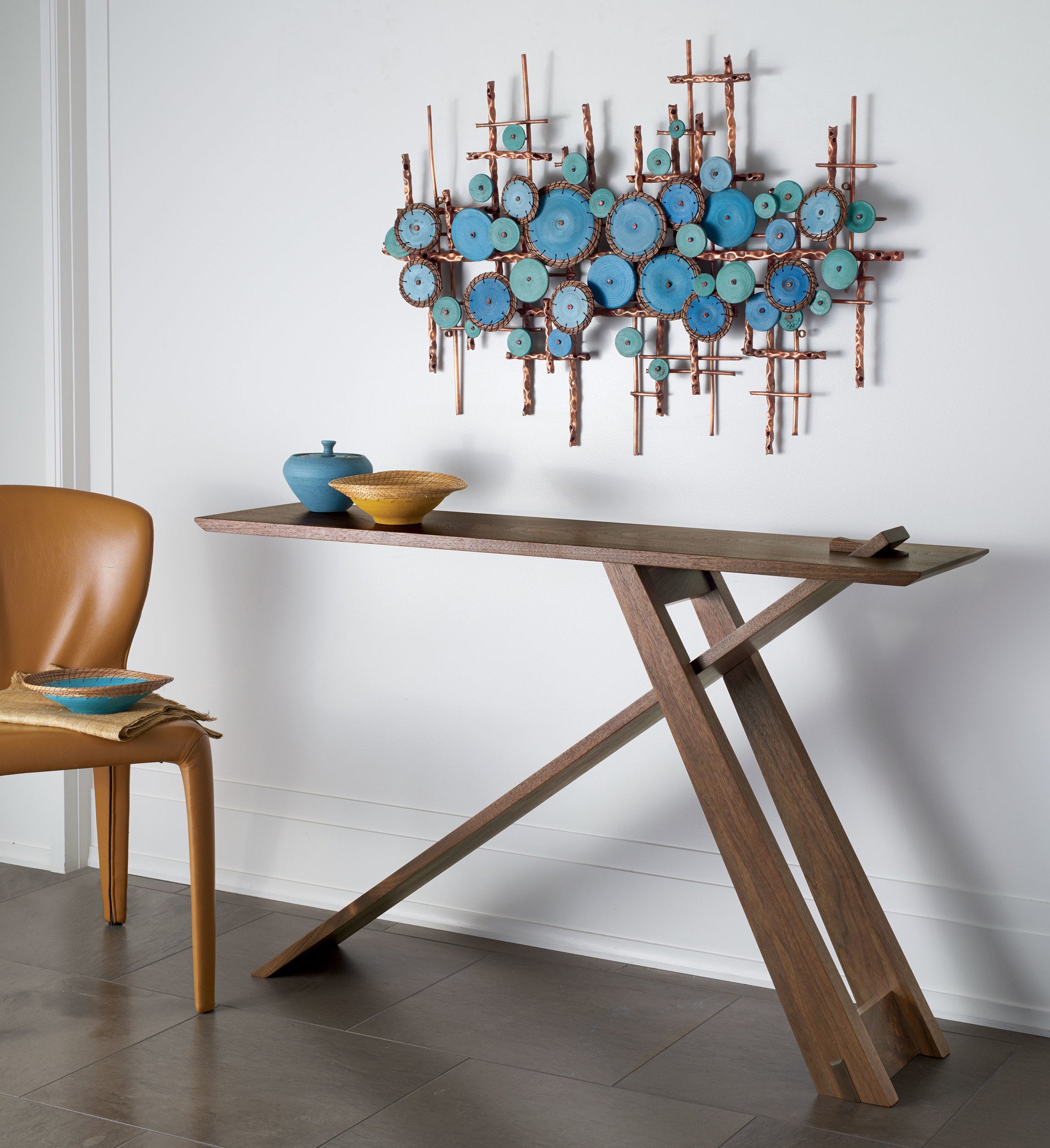 shown with wedge table by eben blaney