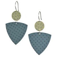 Dark teal with dots