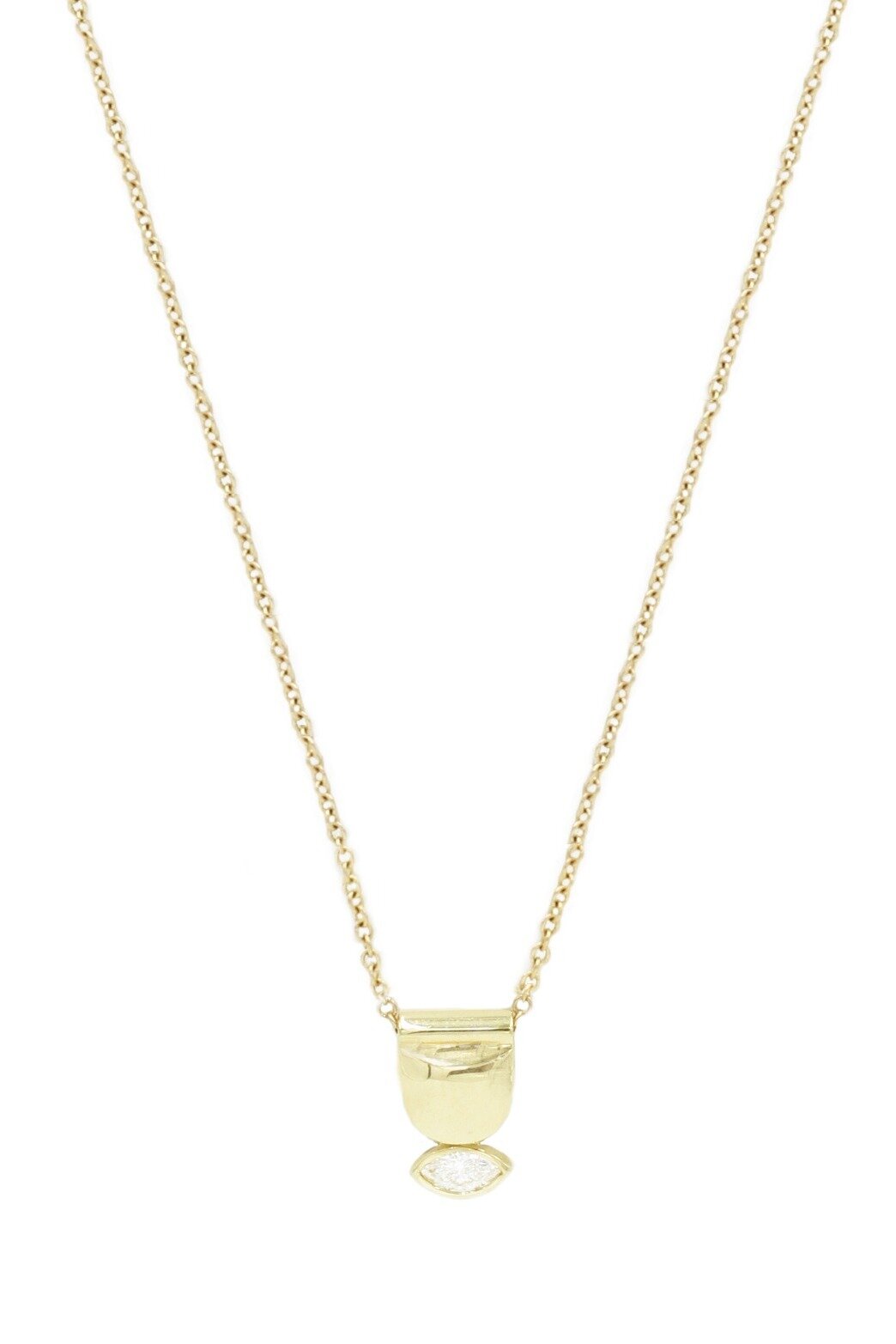 Recycled White Diamond Rhea Necklace