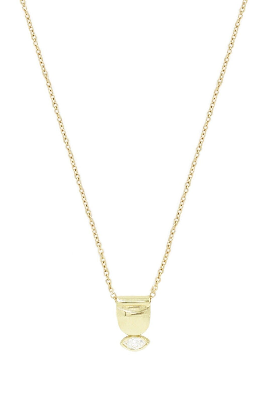 Recycled White Diamond Rhea Necklace