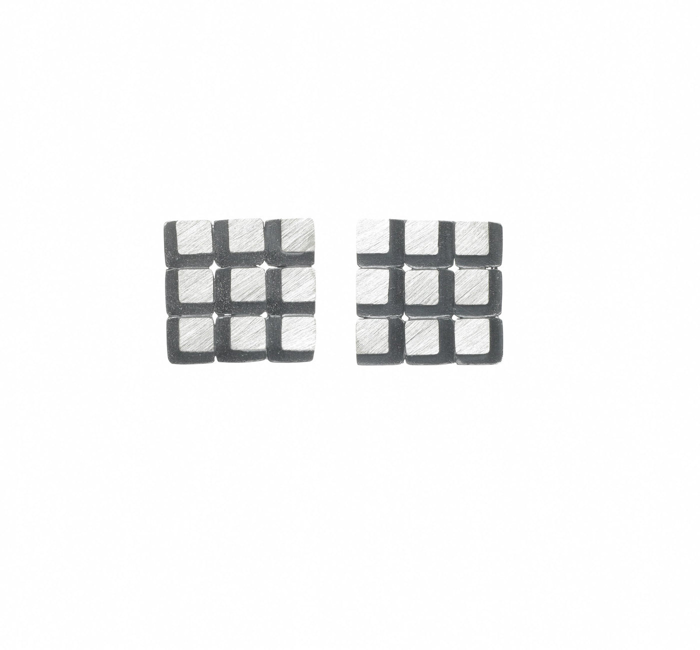 3x3 Square Eclipse Grid Earrings