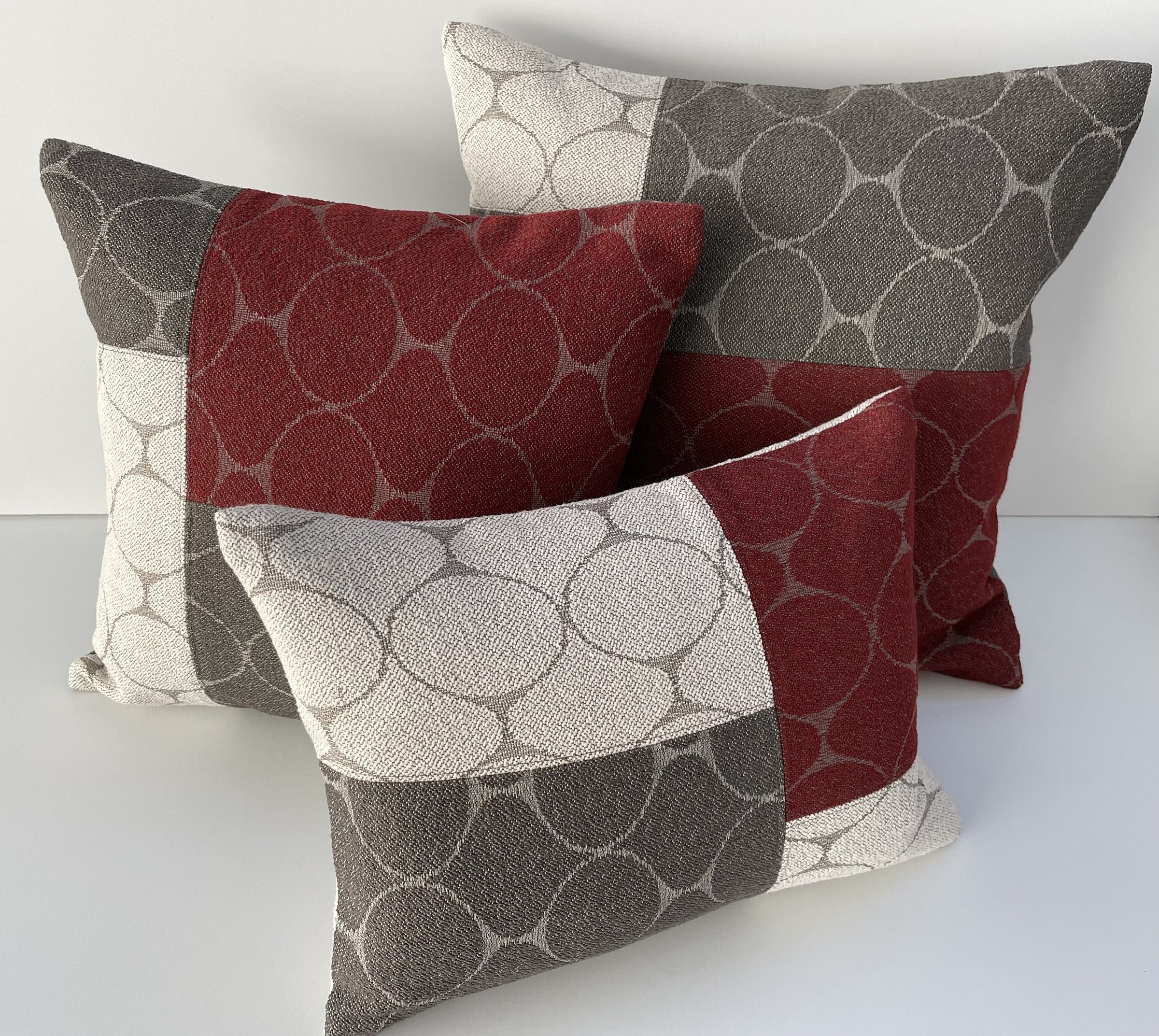 Tri Color Reversible Pillow