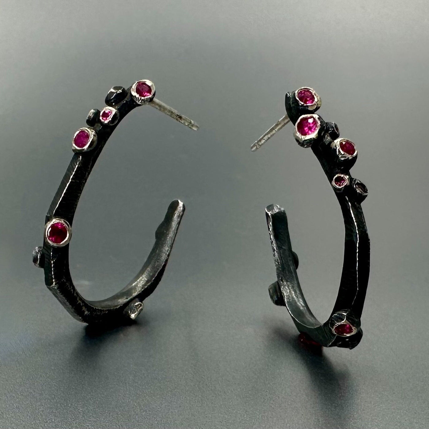 Branchy Long Hoop Earrings