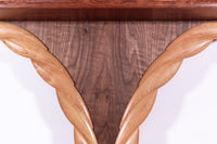 Walnut and Bubinga Wings Hall Table