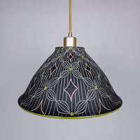 Petal and Line Porcelain Pendant