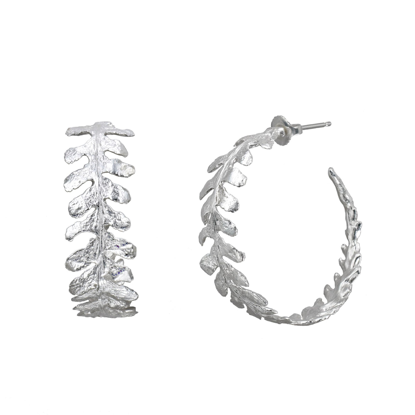 Fern Hoop Earrings