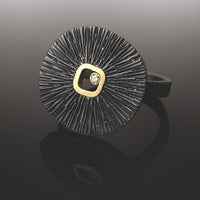 Sand Dollar Ring with Diamond