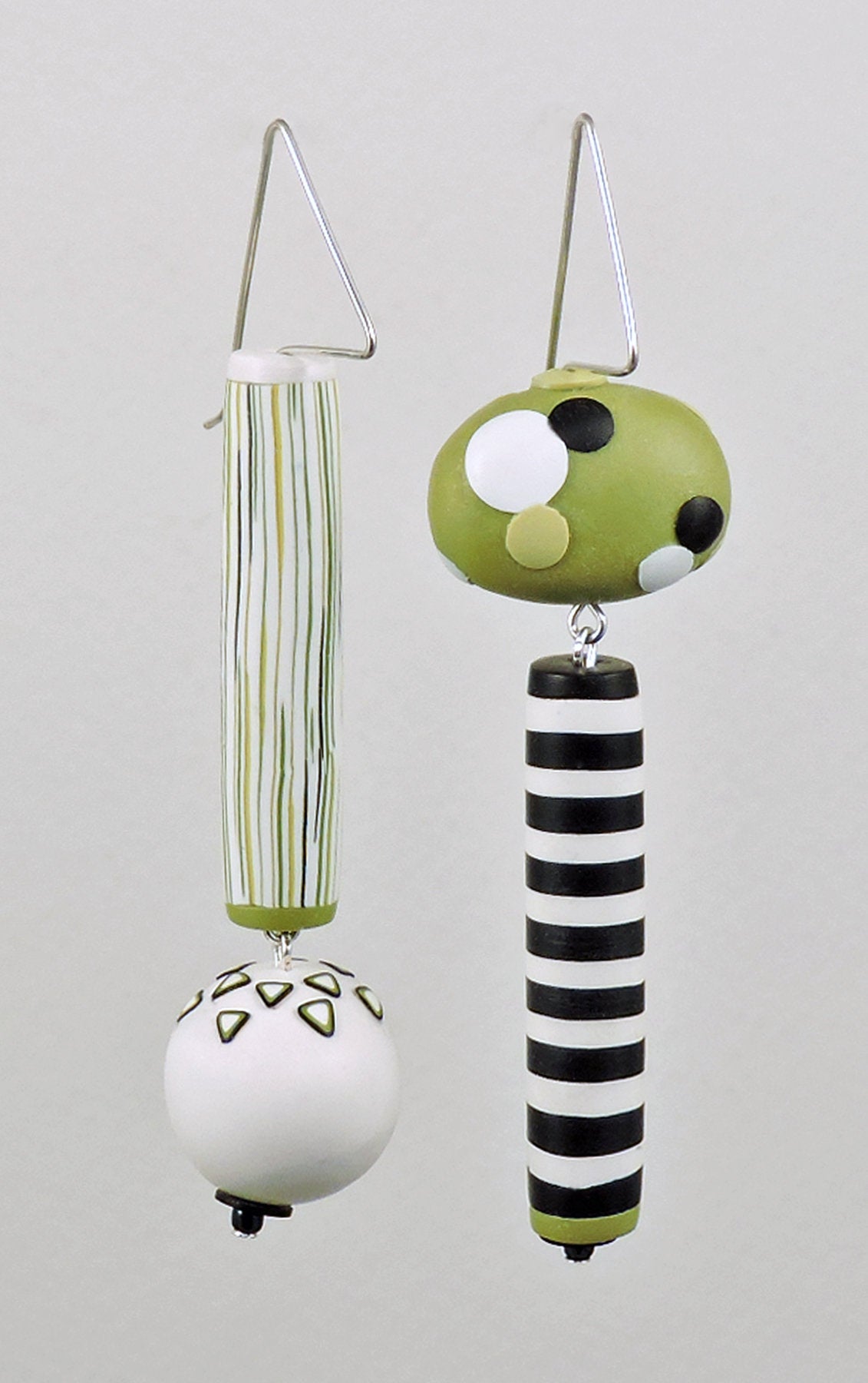 Spring Green Asymmetrical Dangles