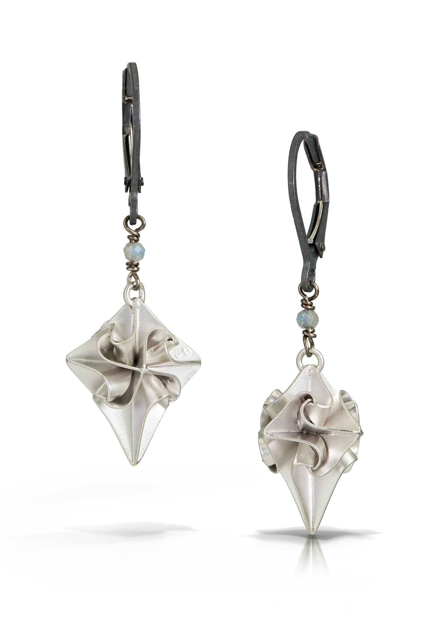 Small Silver Stardust Earrings