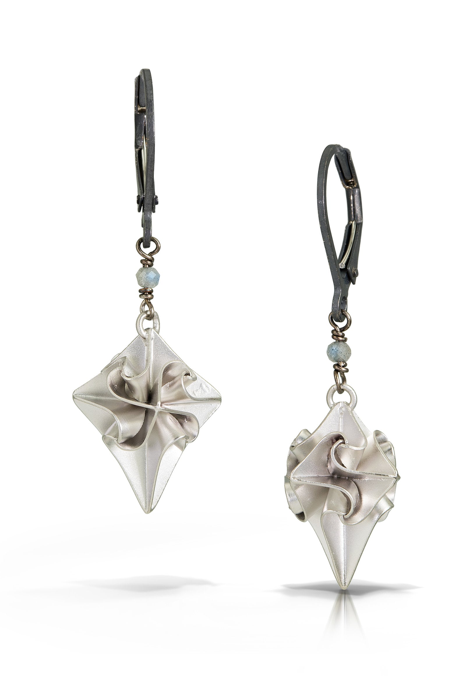 Small Silver Stardust Earrings