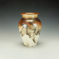 Tall Horsehair Raku Stoneware Vessel II