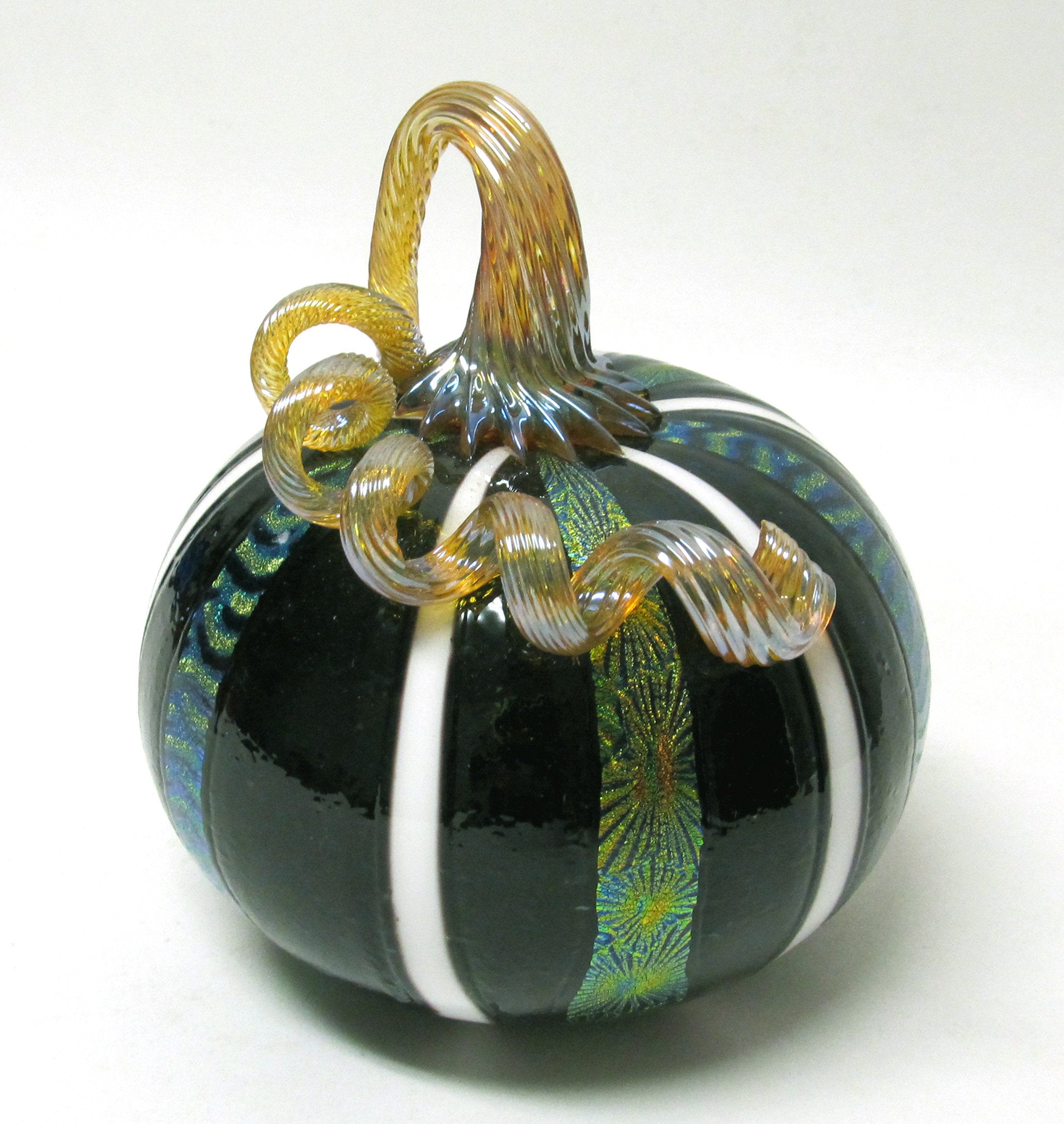 Black and White Dichroic Pumpkin