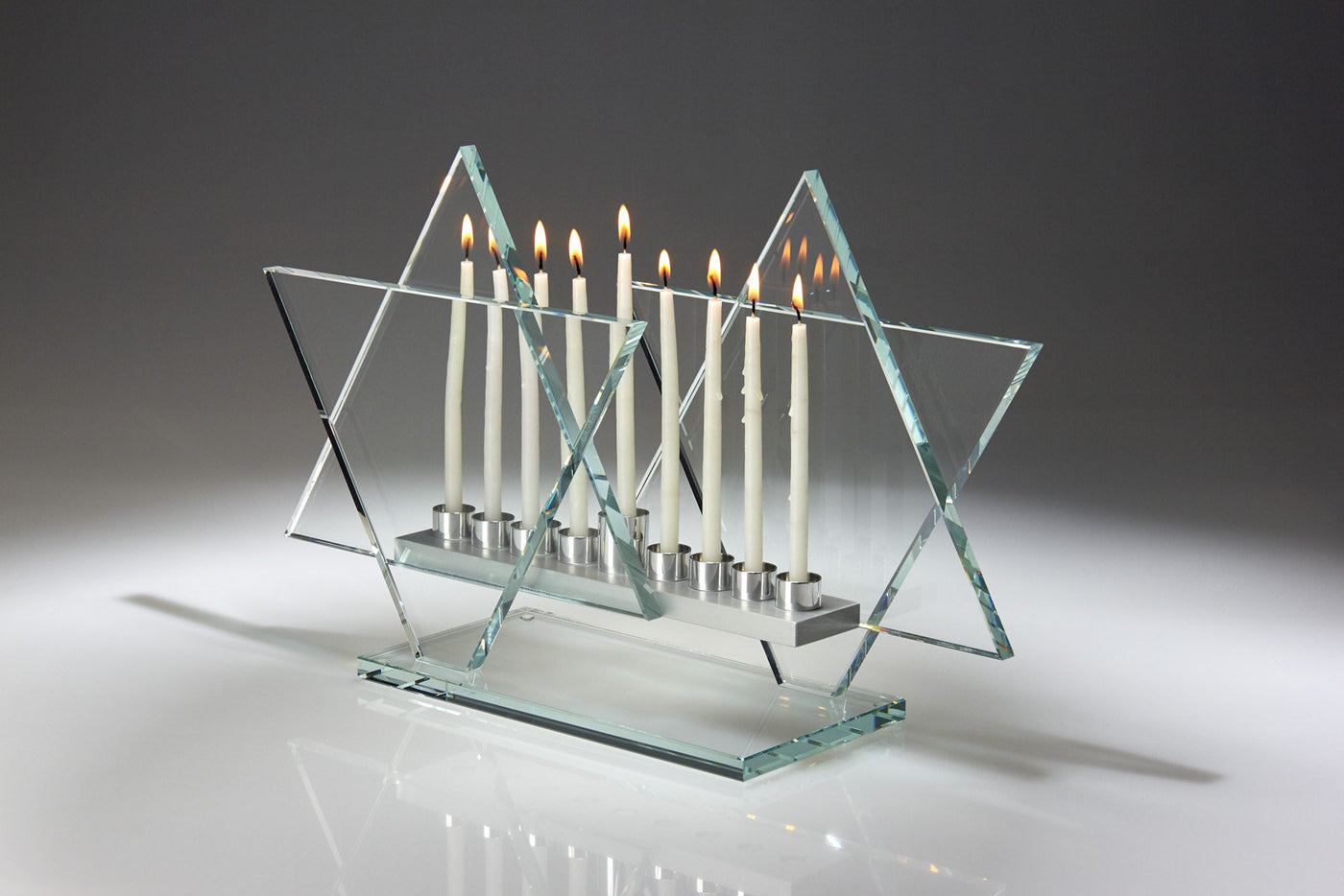 Crystal Clear Menorah Bet