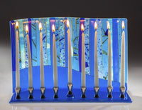 Blue Forest Menorah
