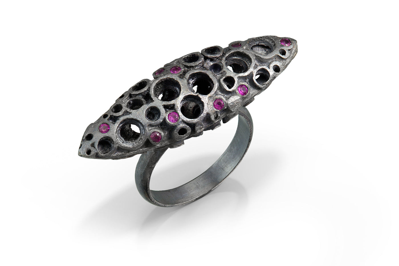 Silver Deco Statement Ring