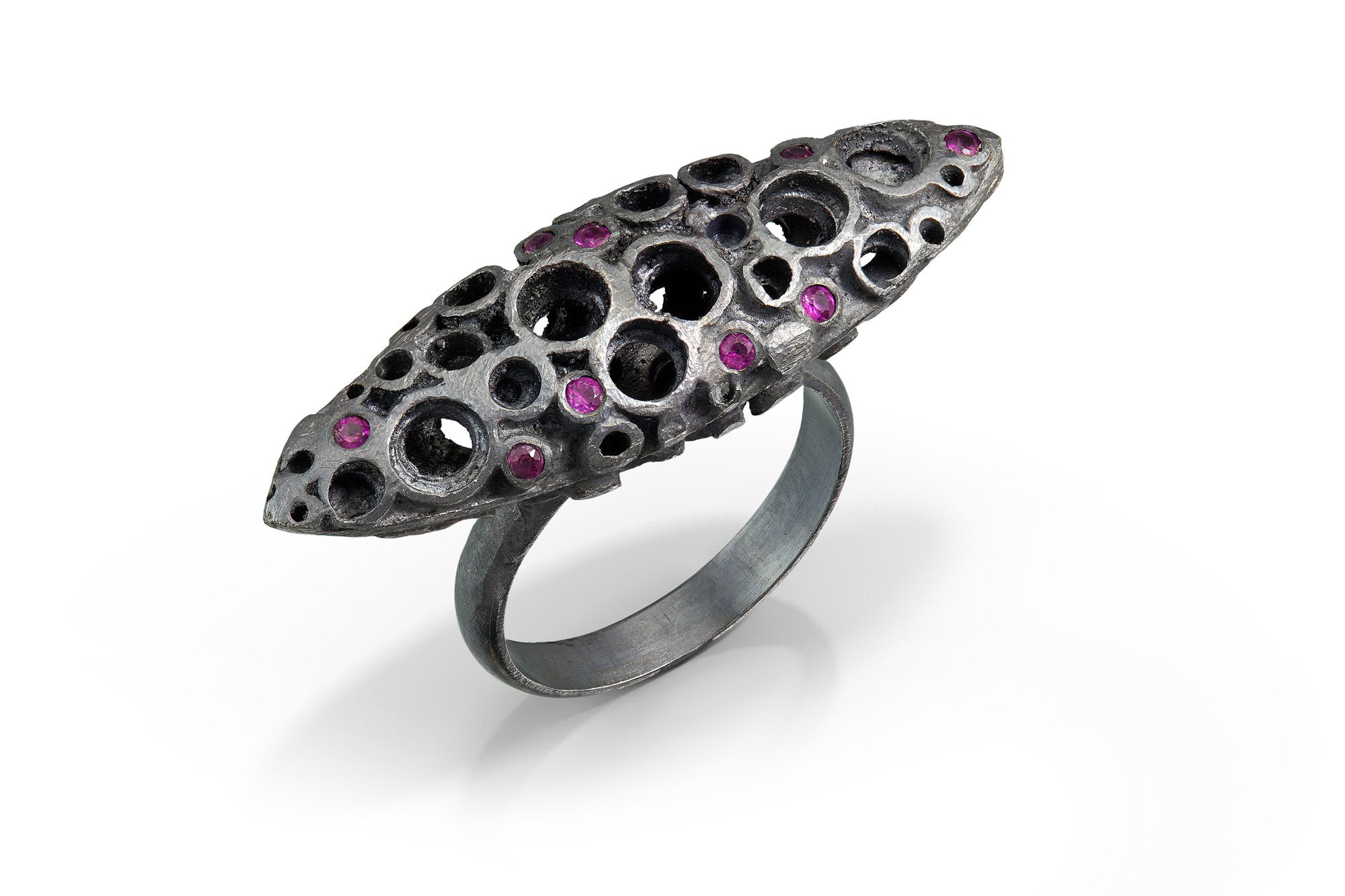 Silver Deco Statement Ring