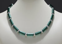 Lake Green Tube Bead Necklace