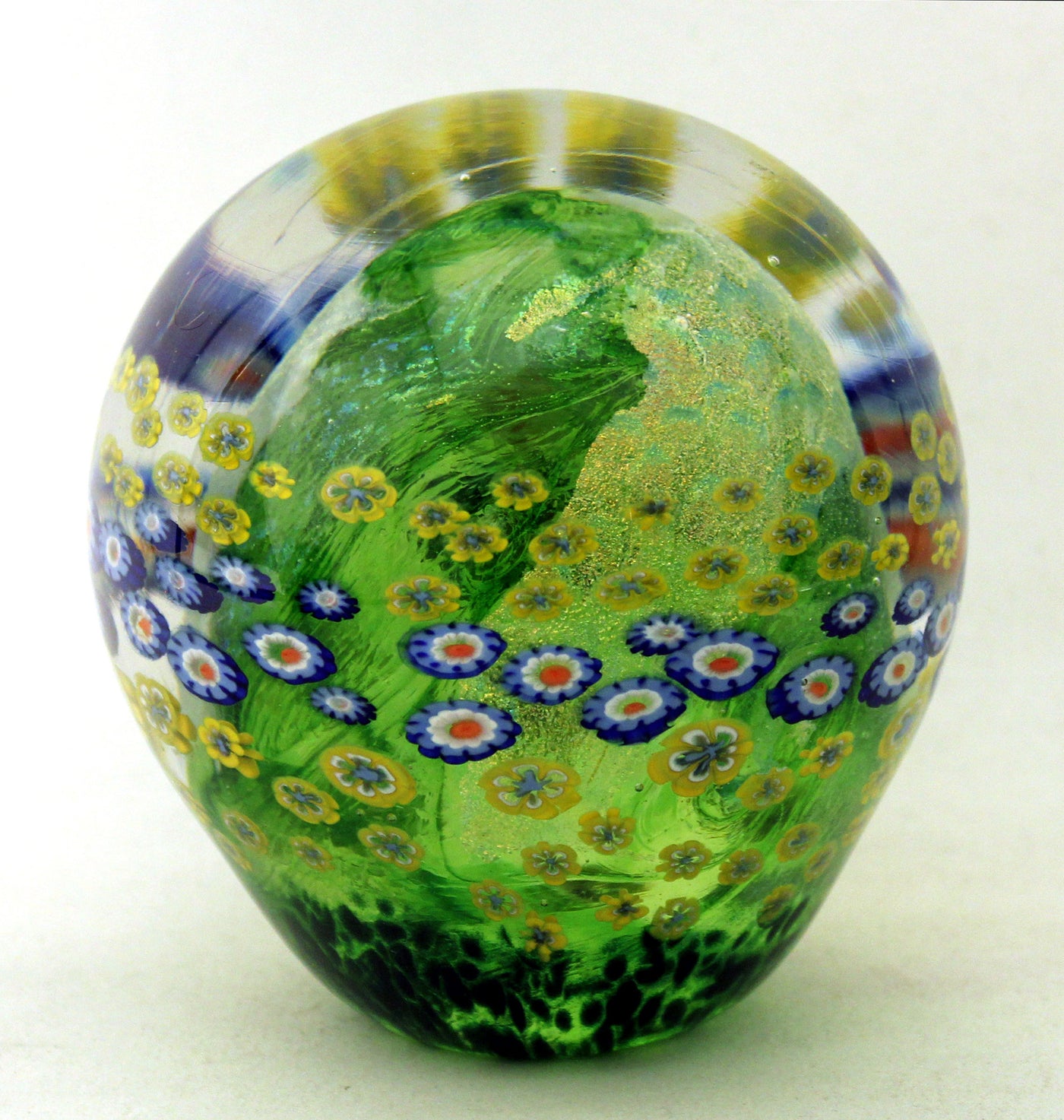 Moss Green Floral Paperweight