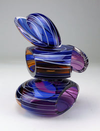 Transparent Remnant Vessel in Blue and Amber