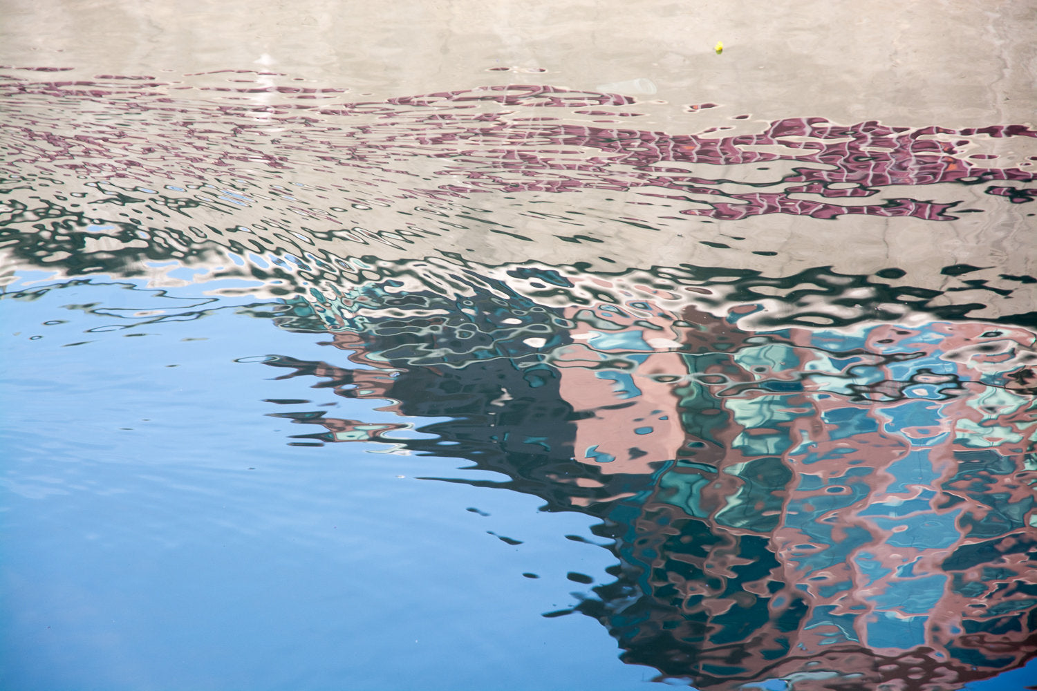 Water Reflection in Pink