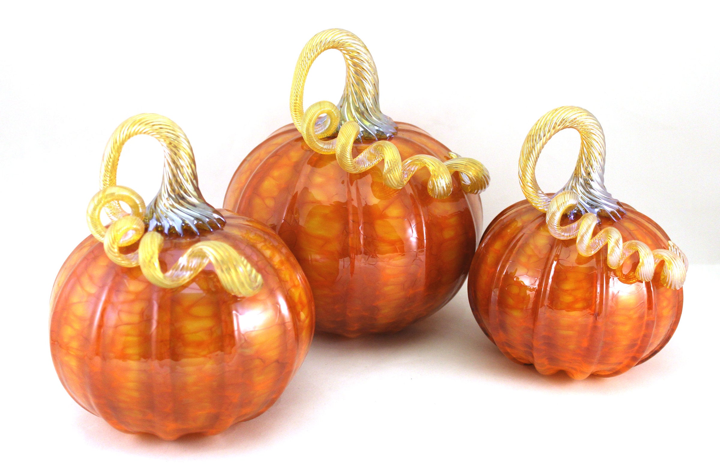 Orange Harvest with Gold Pumpkins