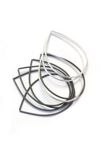 Silver and Steel Droplet Bracelets