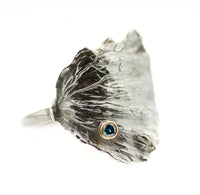 Fan Lichen Blue Diamond Ring