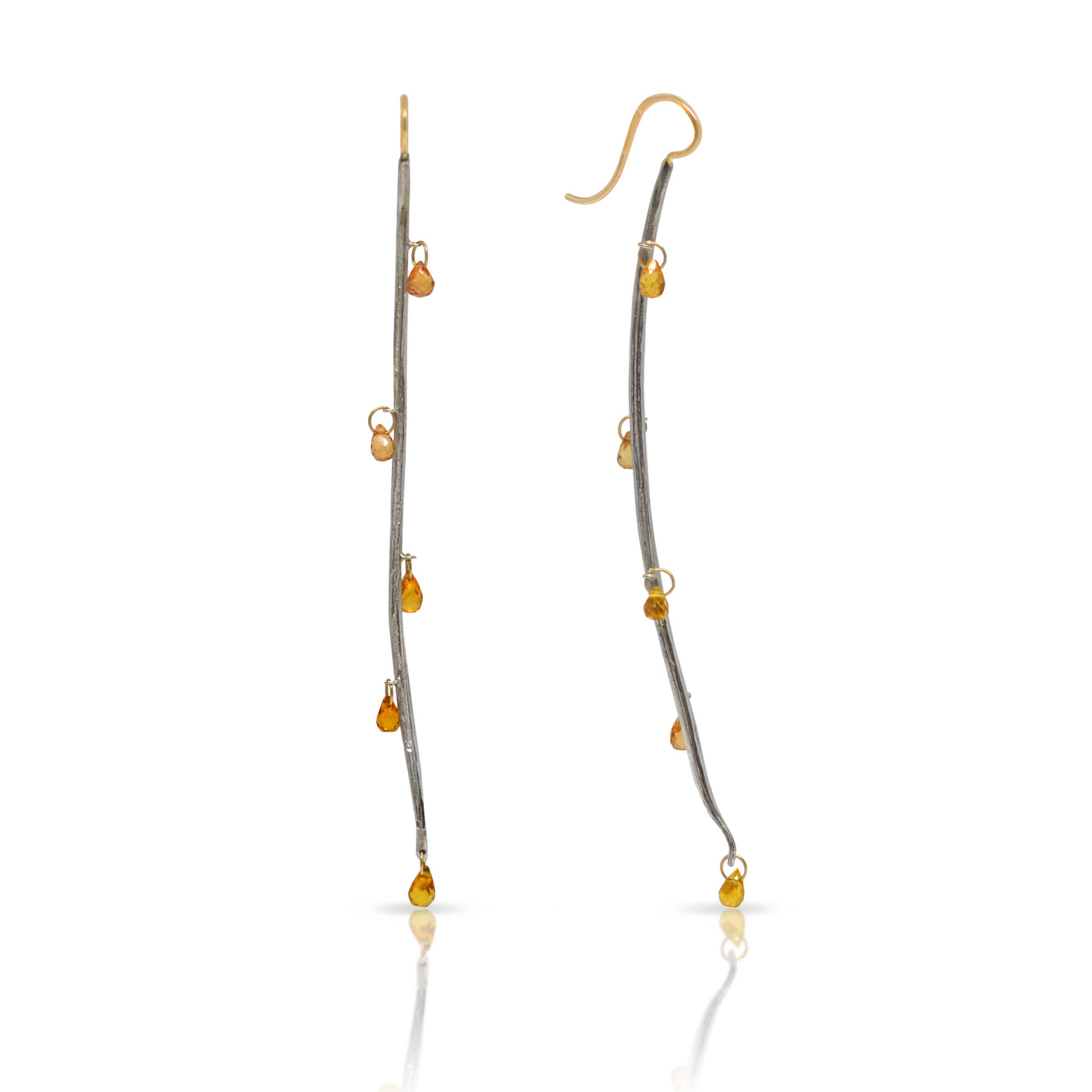 Yellow Sapphire Cascade Nature Walk Earrings