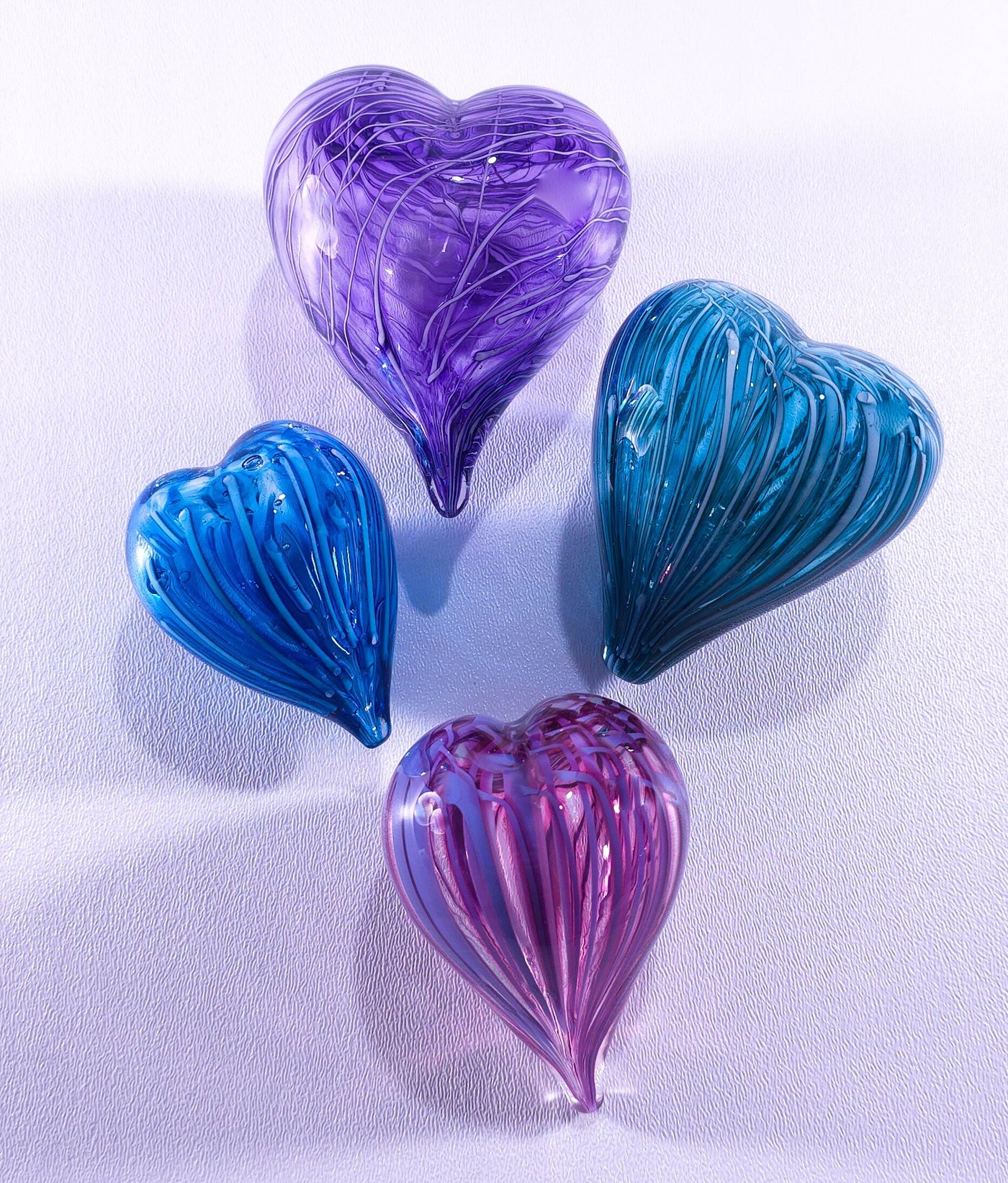 Copper Blue, Purple, Tourmaline, Fuchsia