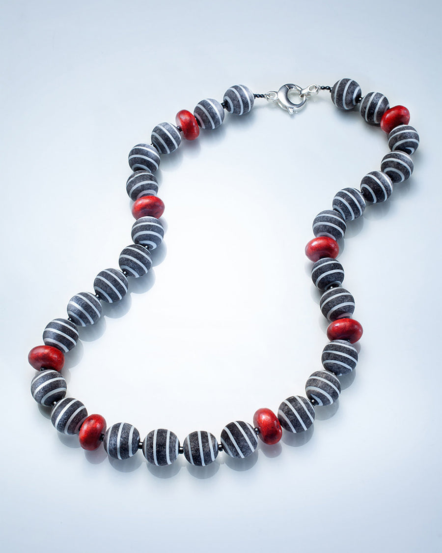 Buffalo Horn & Sponge Coral Necklace II