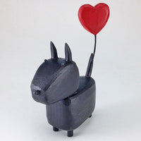 Scottie with Heart Balloon