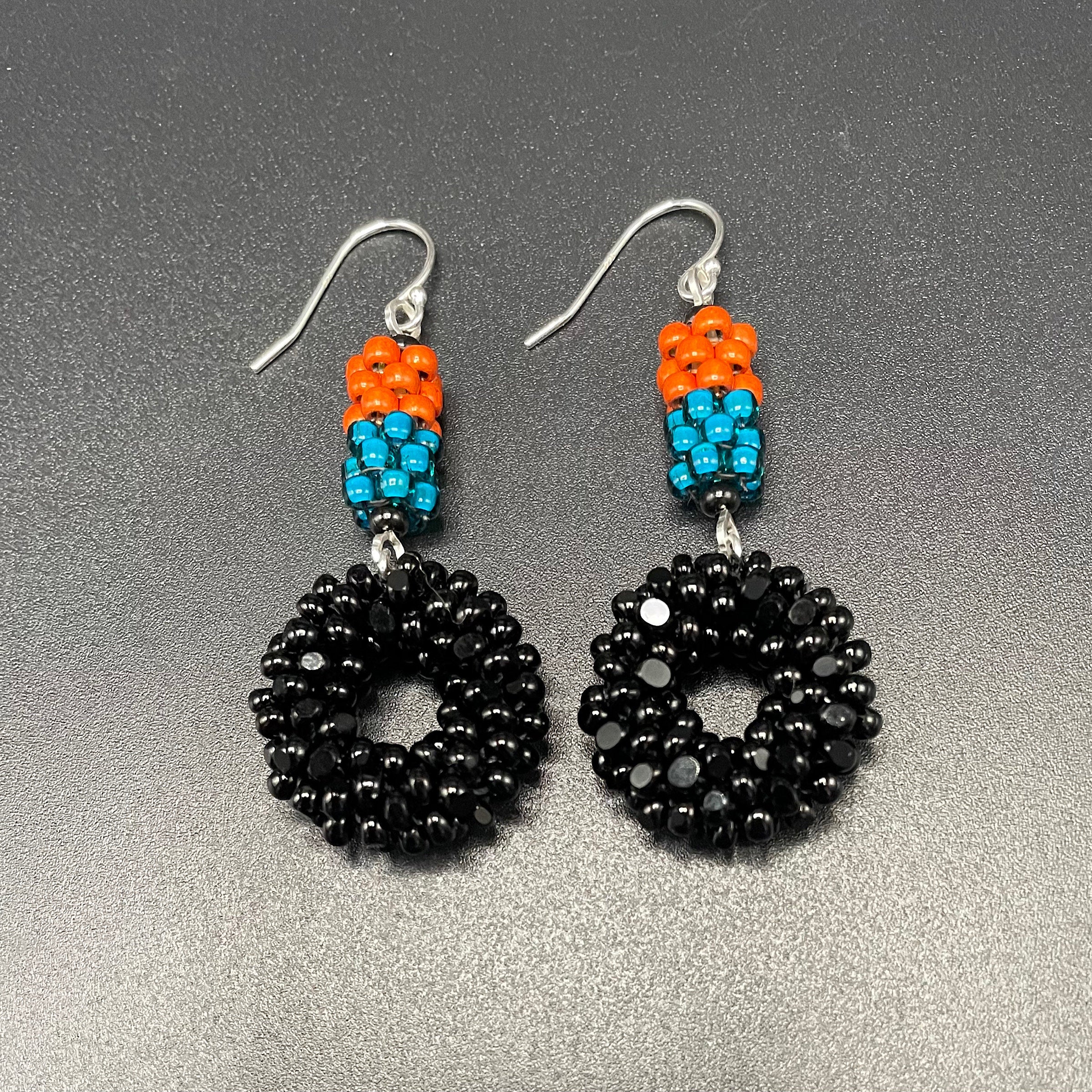 Crochet Circle Earrings